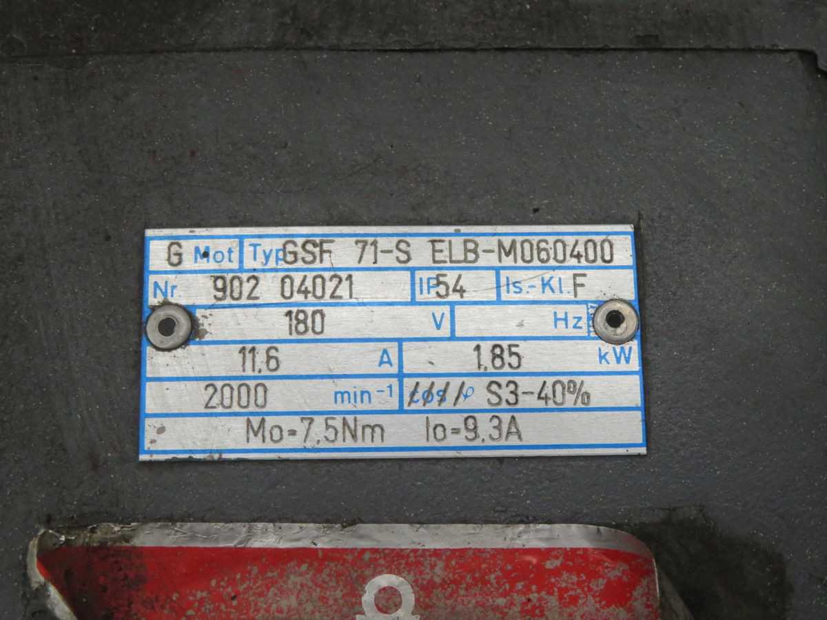 Baumuller GSF 71-S ELB-M060400 Servo Motor T267229 - SERVO DRIVES