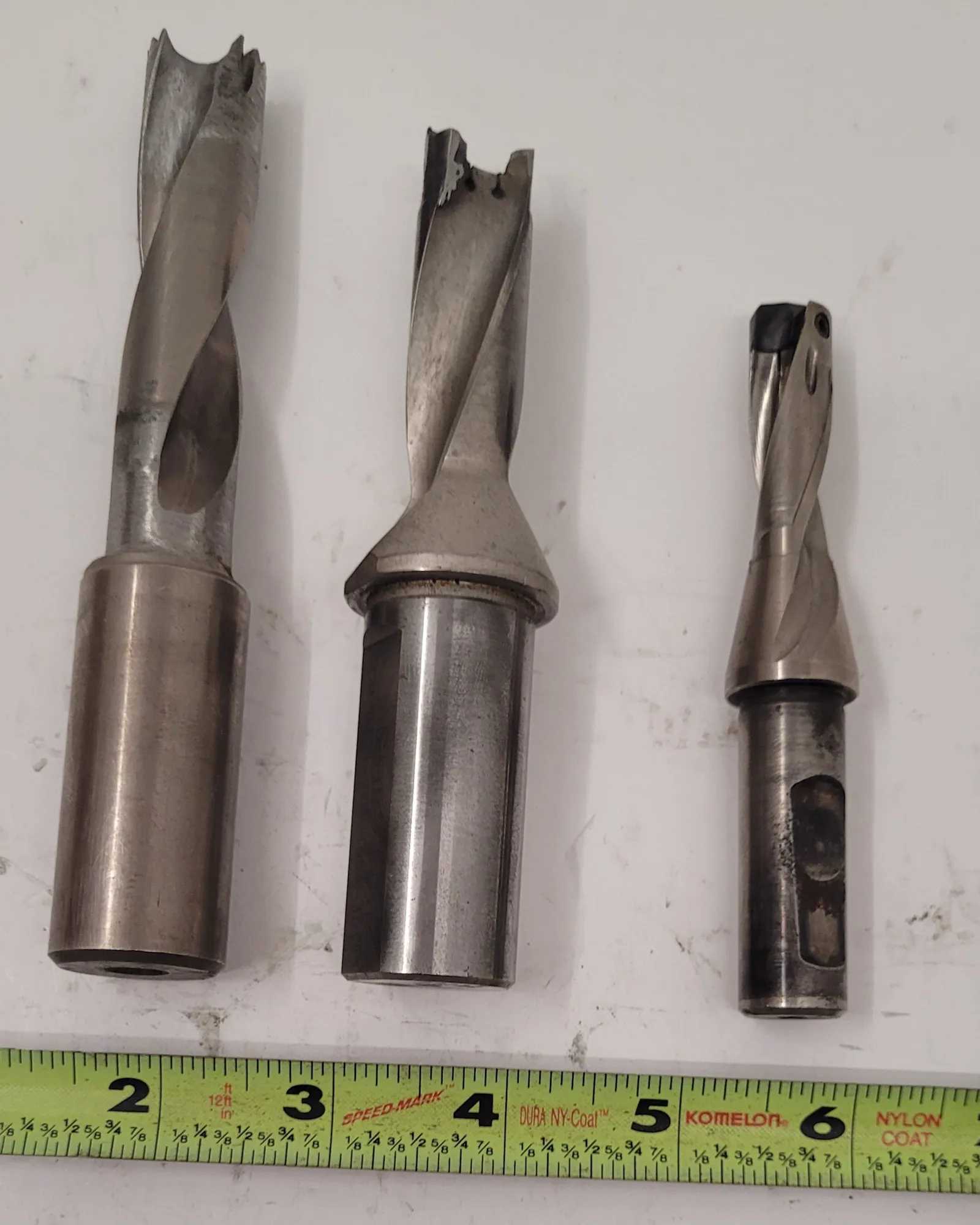 ISCAR INDEXABLE DRILLS - SET OF 3 (4.37", 5", 5.75" OAL) - 2 FLUTES EACH - MACHINING TOOLING & PARTS