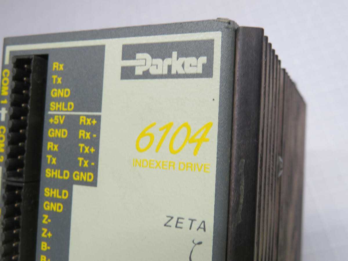 PARKER 6104 ZETA6104 STEPPER INDEXER, 120V AC INPUT, 900VA PWR, 6A PEAK OUT, 50,800 STEPS RES - SERVO DRIVES