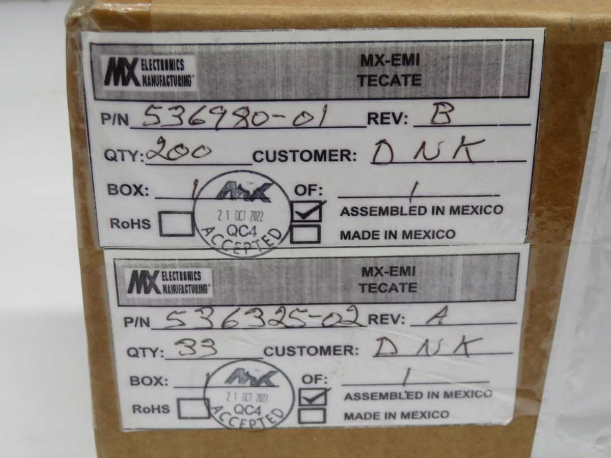 LOT OF 200 MX ELECTRONICS 536980-01 ASM POWER SUPPLY ASSEMBLY - POWER SUPPLIES