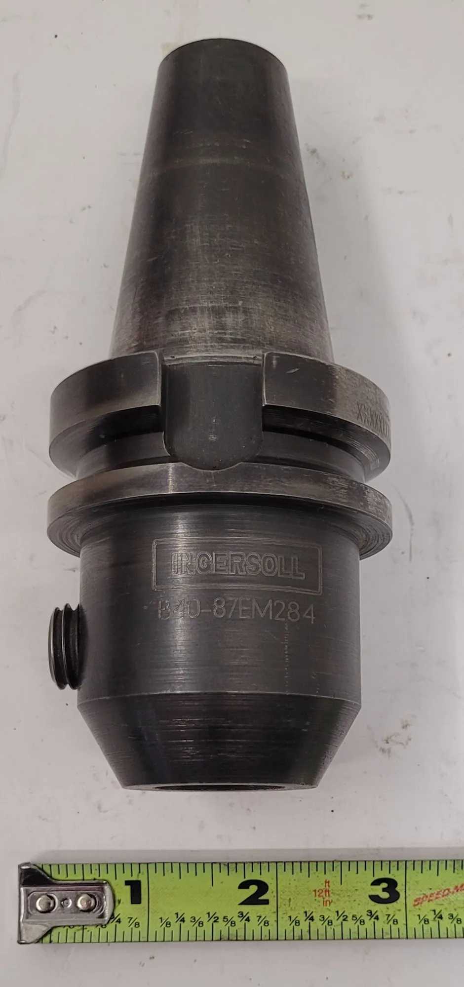 INGERSOLL B40-87EM284 QUICK CHANGE TOOL HOLDER CAT 40 OAL 5.5IN BORE .875IN - MACHINING TOOLING & PARTS