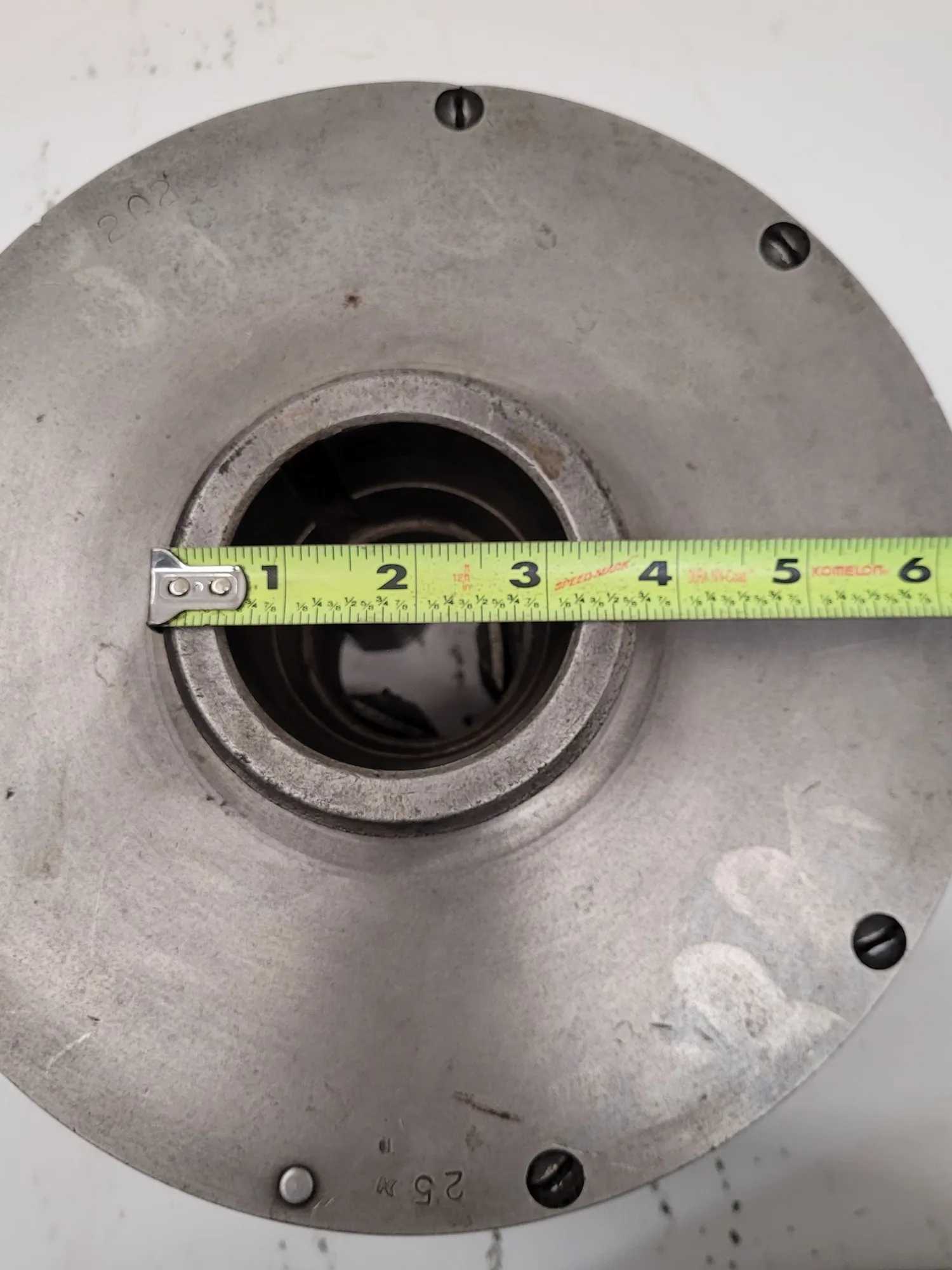CUSHMAN 10IN, 3 JAW LATHE CHUCK WITH 2IN CENTER HOLE (10” OVERALL DIAMETER) - MACHINING TOOLING & PARTS