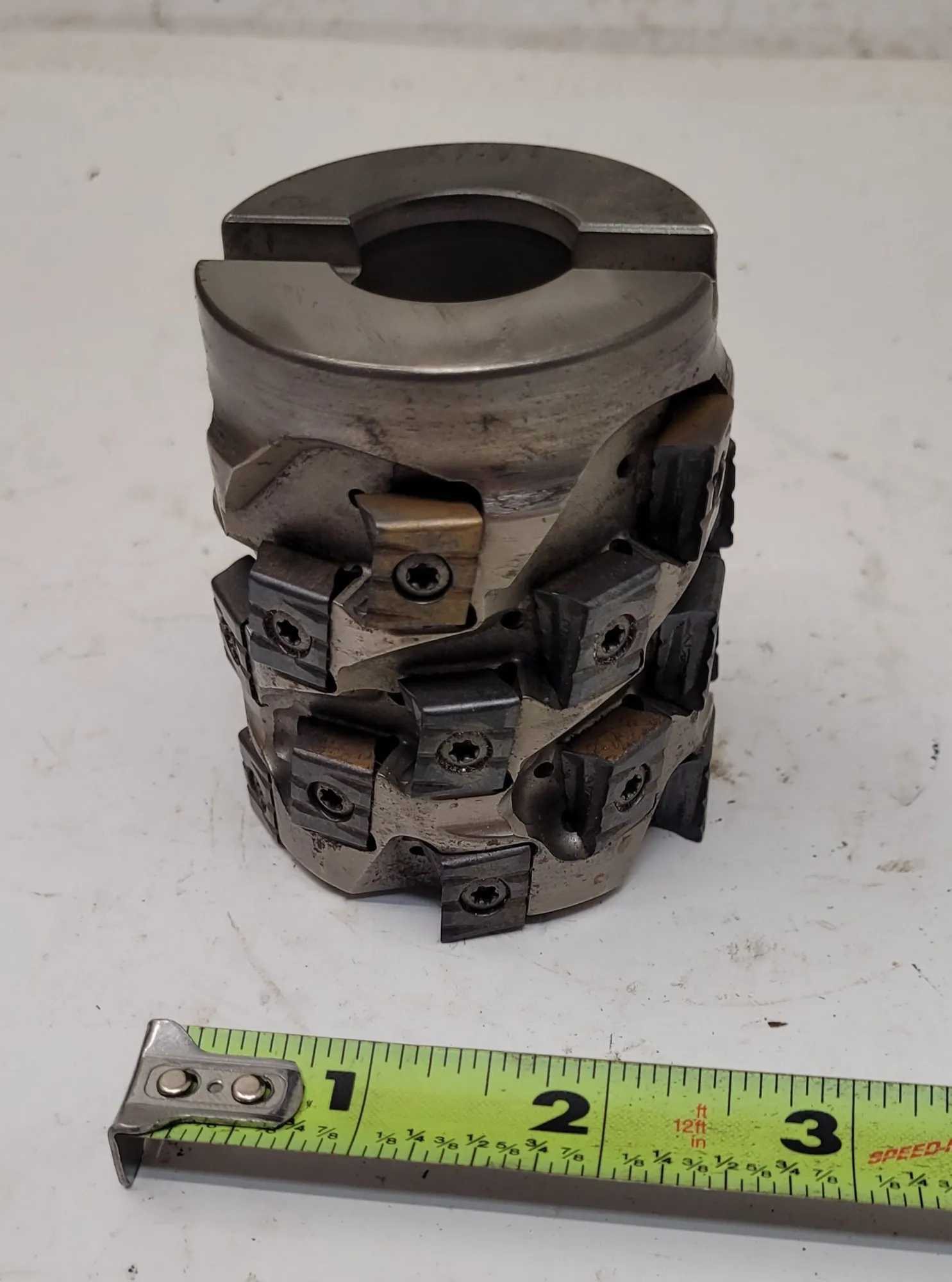 Ingersoll Shell Mill, 3in Diameter, 2.5in Bore, 5 Flute, 90 Deg Cutting Edge Angle - MACHINING ACCESSORIES & TOOLING