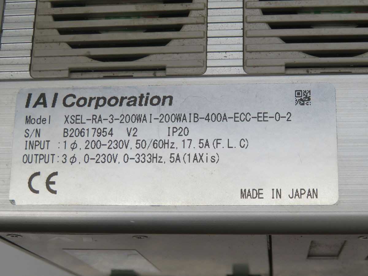 IAI XSEL-RA-3 Program Controller T262152 - 200WAI, 200WAIB, 400A, ECC, EE - AUTOMATION & CONTROLS