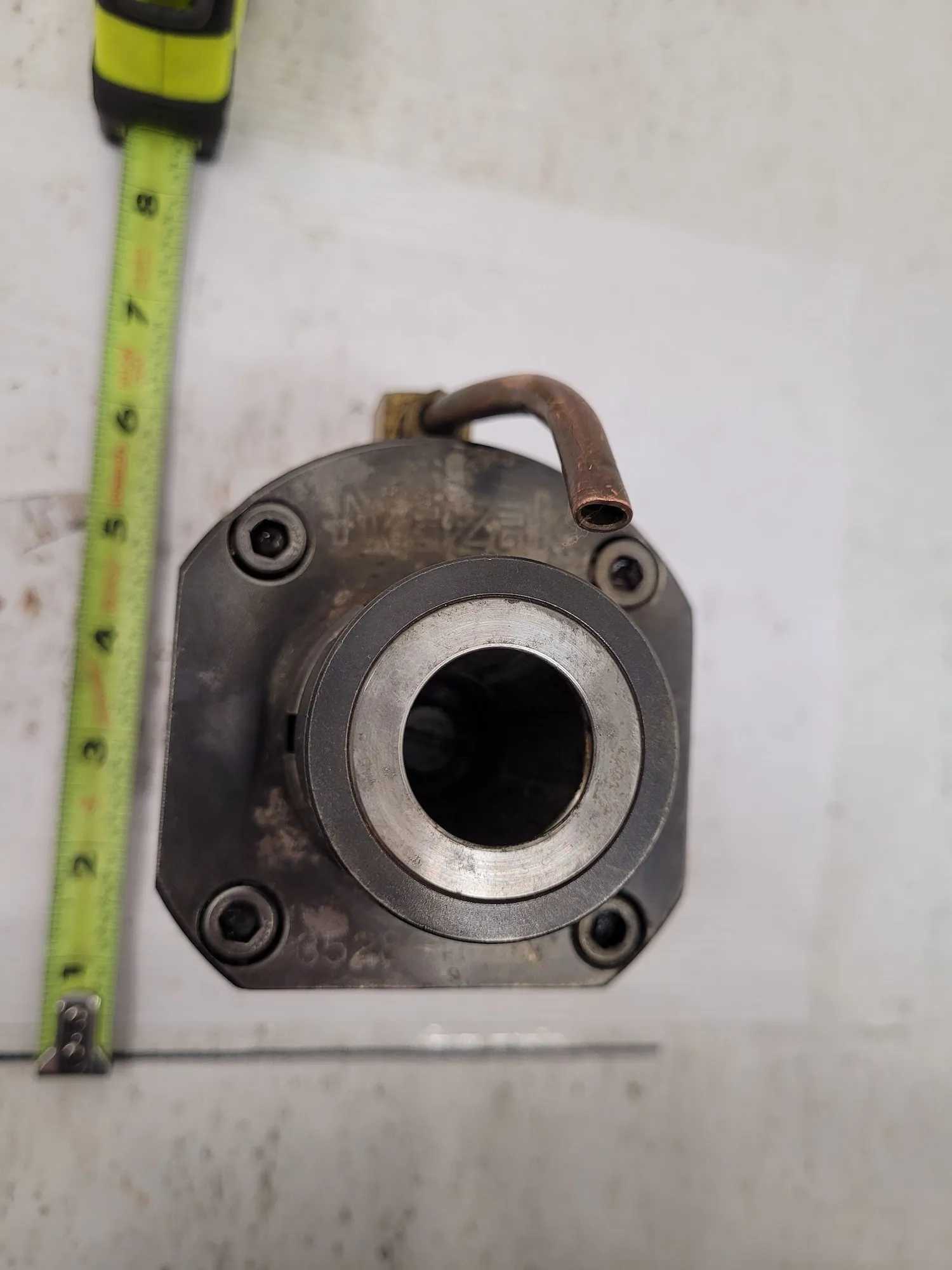 MAZAK AXIAL VERTICAL MILLING HOLDER, APPROX 6" OVERALL LENGTH - MACHINING TOOLING & PARTS