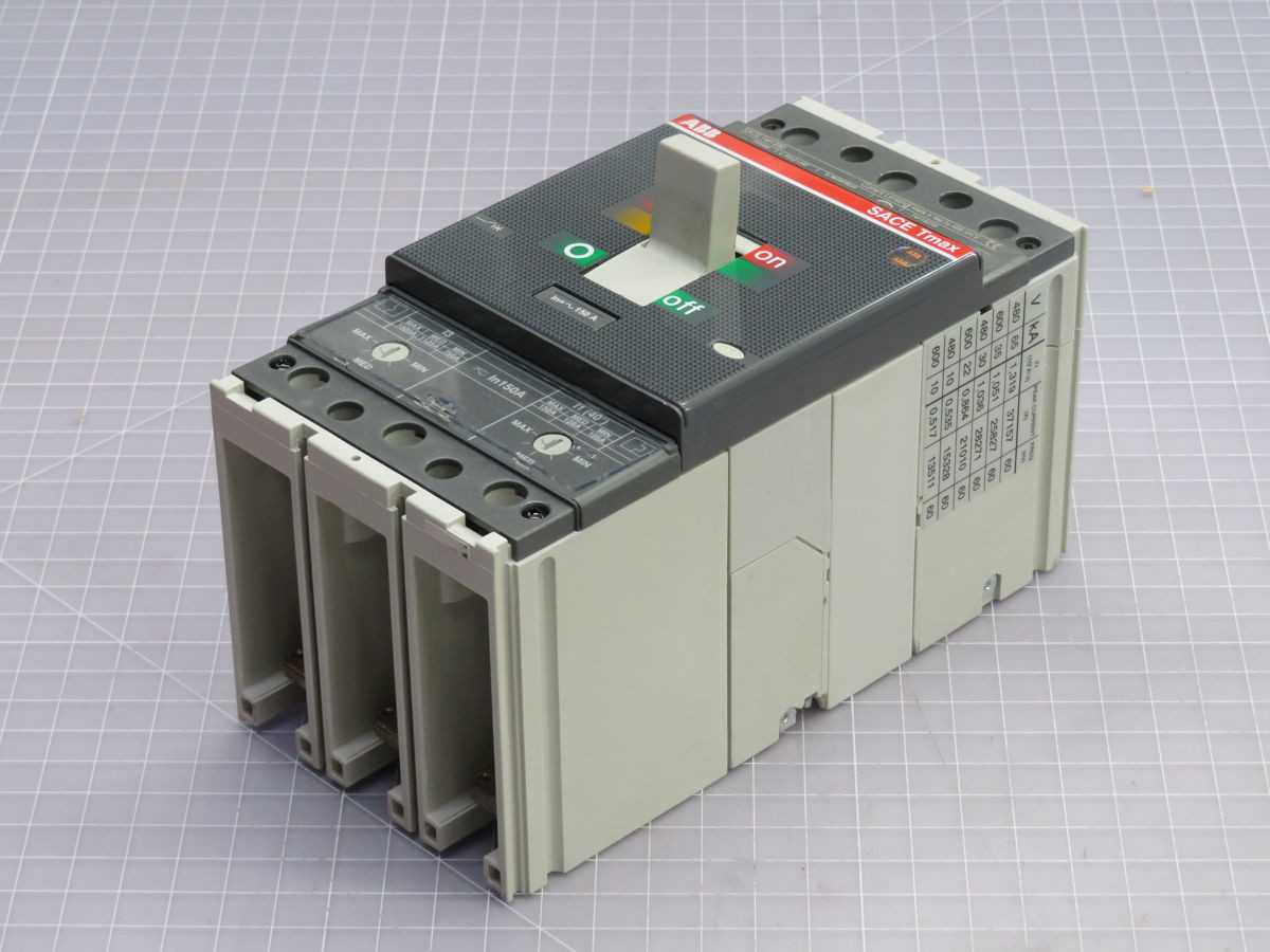 ABB T4H150TW MCCB, 3-POLE, 150 A CURRENT, 690 V AC OP VOLTAGE, 70 KA ICU CAPACITY - CIRCUIT BREAKERS