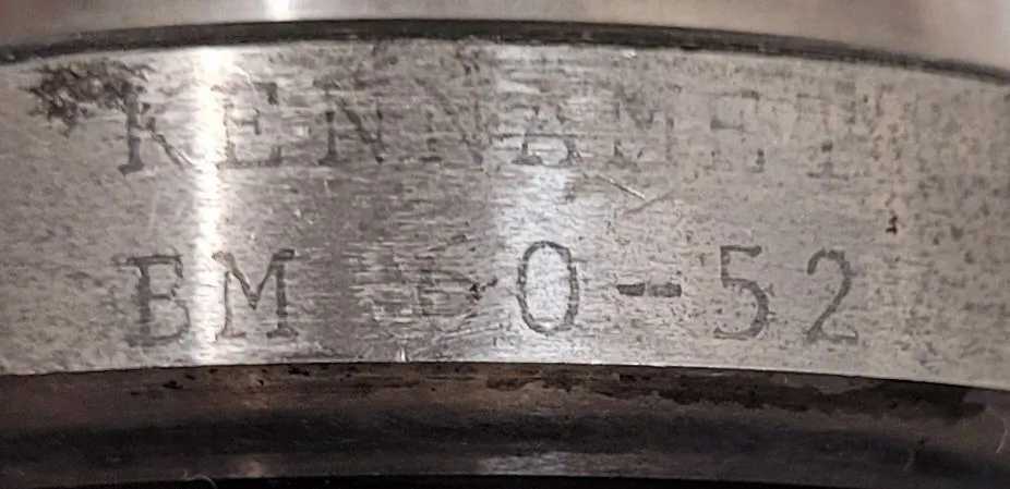 KENNAMETAL ERICKSON BM60-52 END MILL HOLDER, CAT 40, HOLE DIA 1.25 IN, OAL 7.0 IN - MACHINE TOOLING