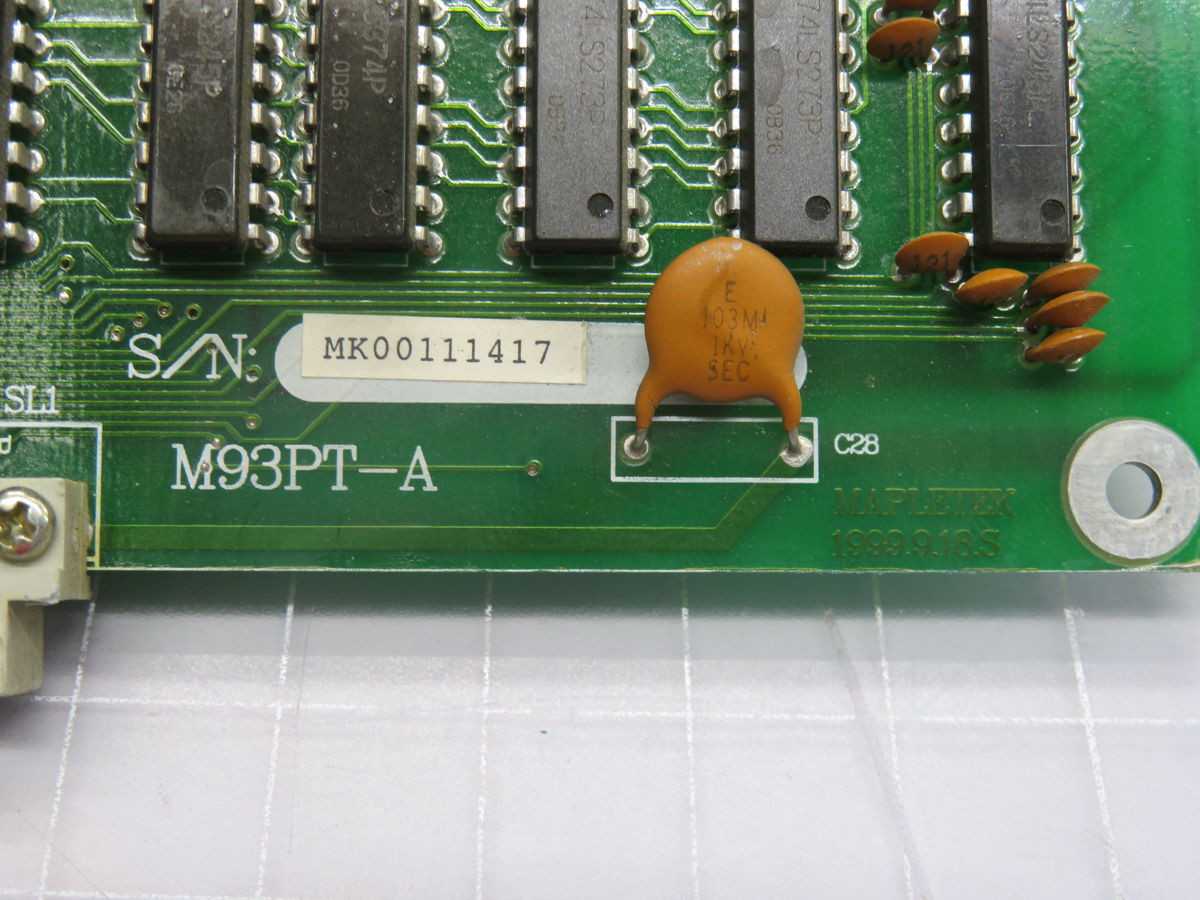 MAPLETEX M93PT-A INDUSTRIAL GRADE ELECTRIC CIRCUIT BOARD FOR ROBOT CONTROL - PCB CIRCUIT BOARDS