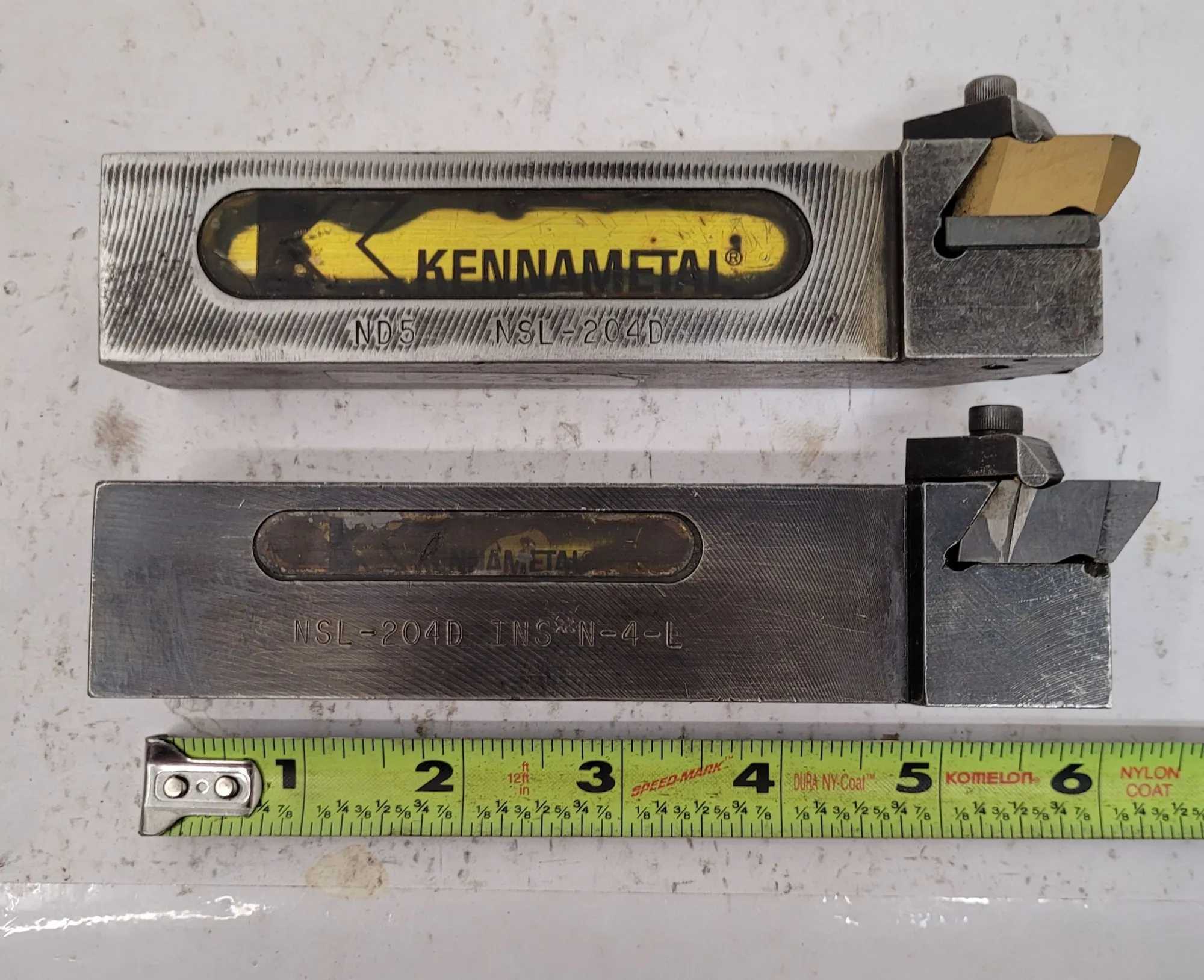 KENNAMETAL NSL204D INDEXABLE LATHE GROOVING TOOL - 1.25" SQ SHANK - MACHINING TOOLING & PARTS