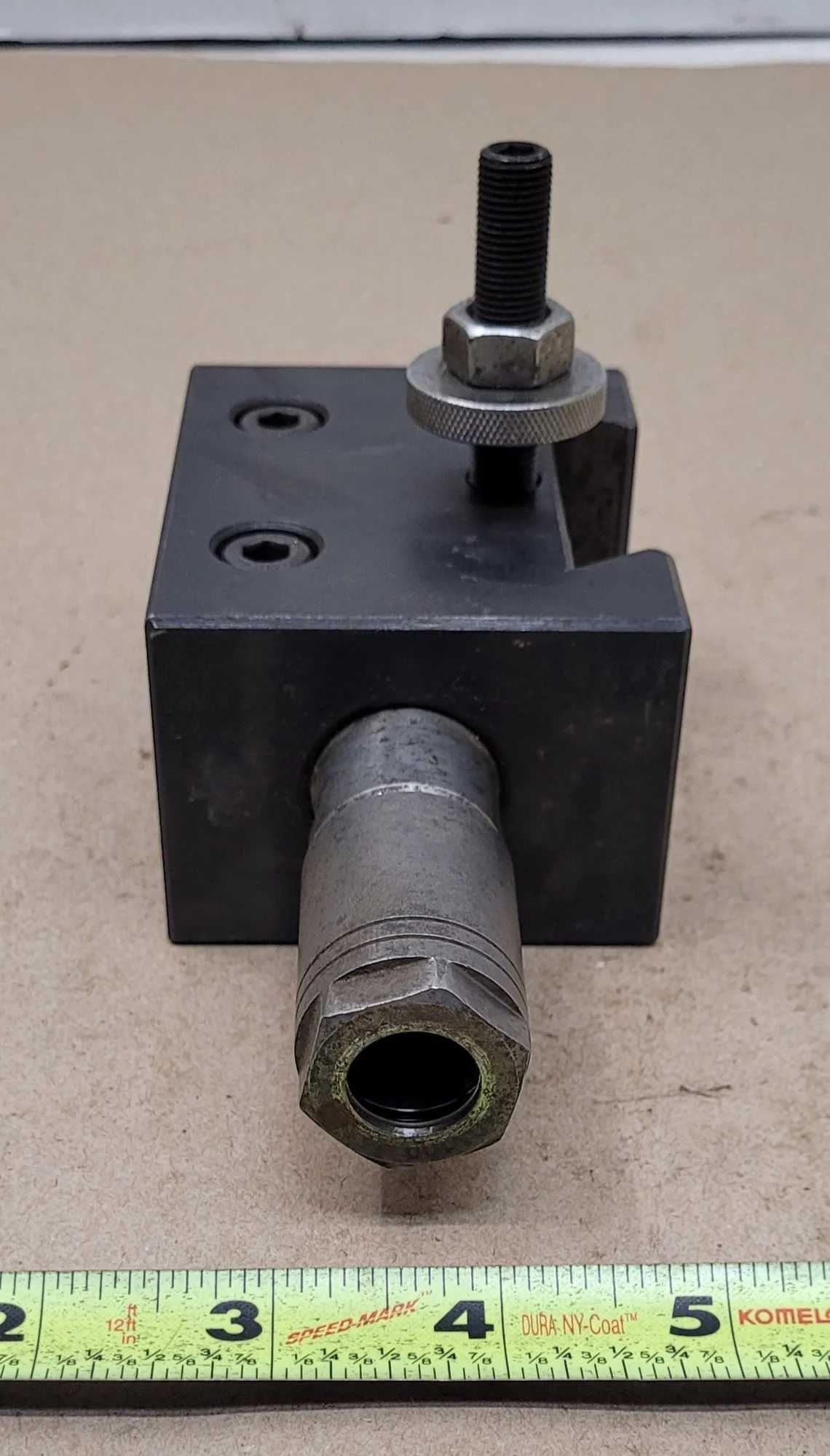 SHARS 250-304 BORING BAR HOLDER W/ ACCUPRO DA100 COLLET CHUCK 1" BORE SIZE - MACHINING TOOLING & PARTS