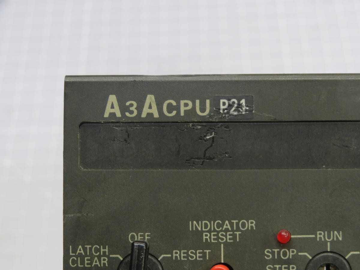 MITSUBISHI A3A-CPU-P21 PLC CPU, 30K STEPS MEMORY, 0.25ΜS INSTRUCTION SPEED, 4096 I/O - PLC MODULES