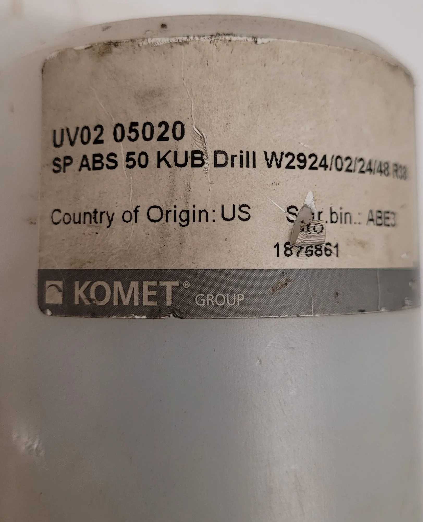 KOMET UV0205020 INDEXABLE DRILL SET OF 2, 4.43IN OVERALL LENGTH, 1IN DIAMETER - MACHINING ACCESSORIES & TOOLING