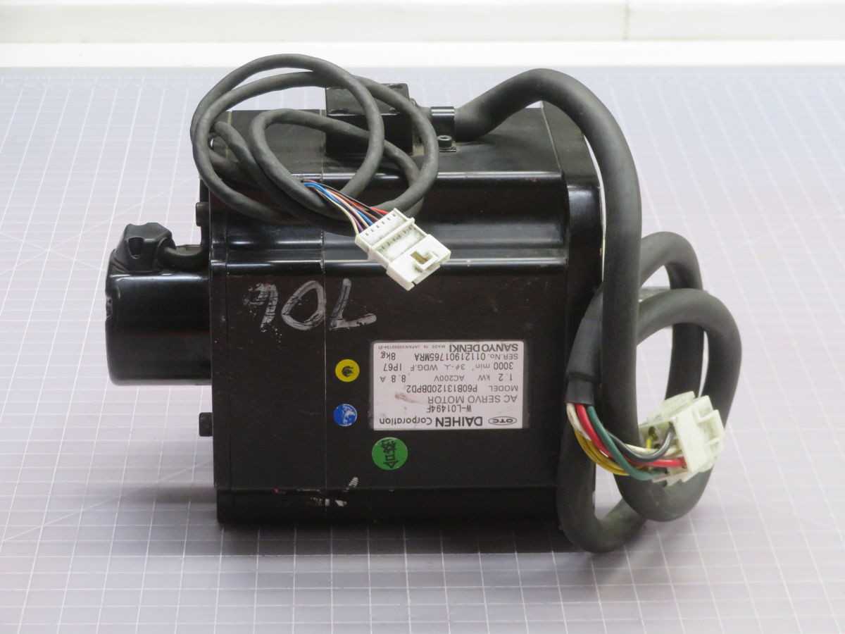DAIHEN P60B13120DBPD2 W-L01494F AC SERVO MOTOR T266678 - SERVO MOTORS