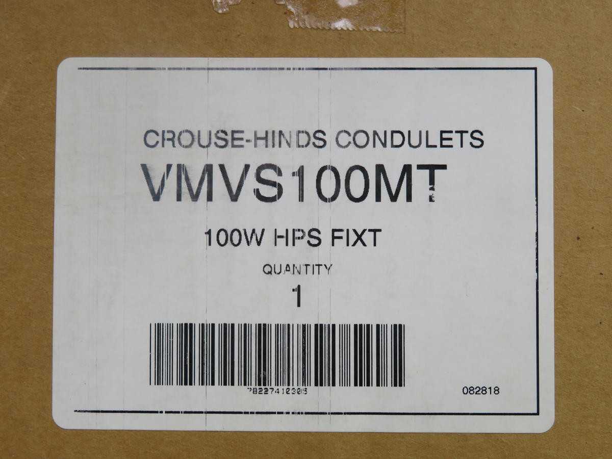 EATON VMVS100MT HPS Ballast Fixture, 100W HPS Power, Class I Div 2 Haz Loc, NEMA 3,4,4X IP - LIGHT FIXTURES