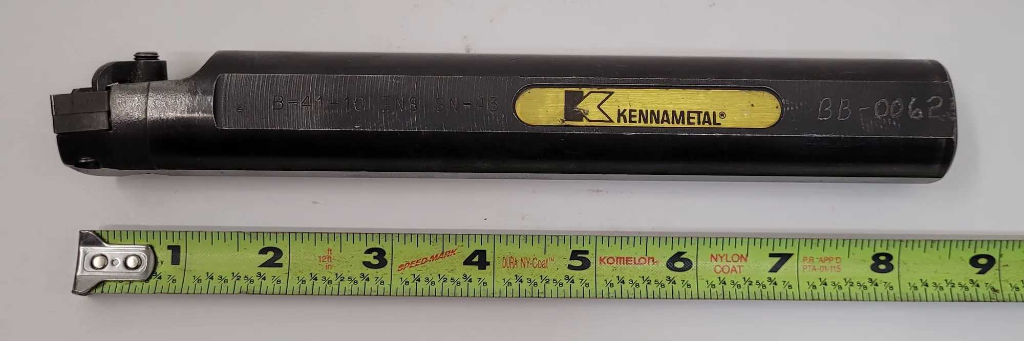 Kennametal Boring Bar B-41-10 (8.5in Overall Length, 1.25” Shank Diameter) - MACHINING ACCESSORIES & TOOLING