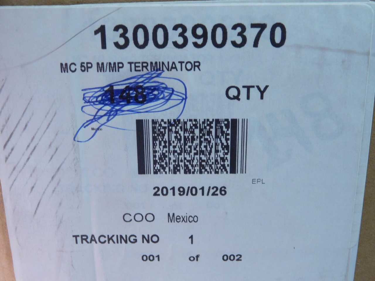 LOT OF 250 BRAD CONNECTIVITY 1300390370 DN100 DEVICENET 5P TERMINATOR MALE - ELECTRICAL COMPONENTS