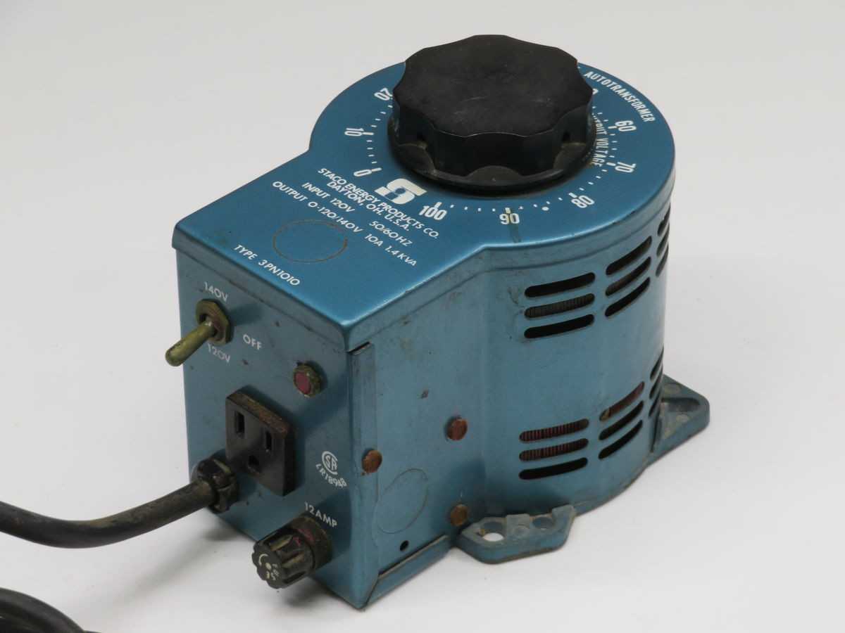 STACO ENERGY 3PN1010 VARIABLE AUTOTRANSFORMER T256420 - POWER TRANSFORMERS