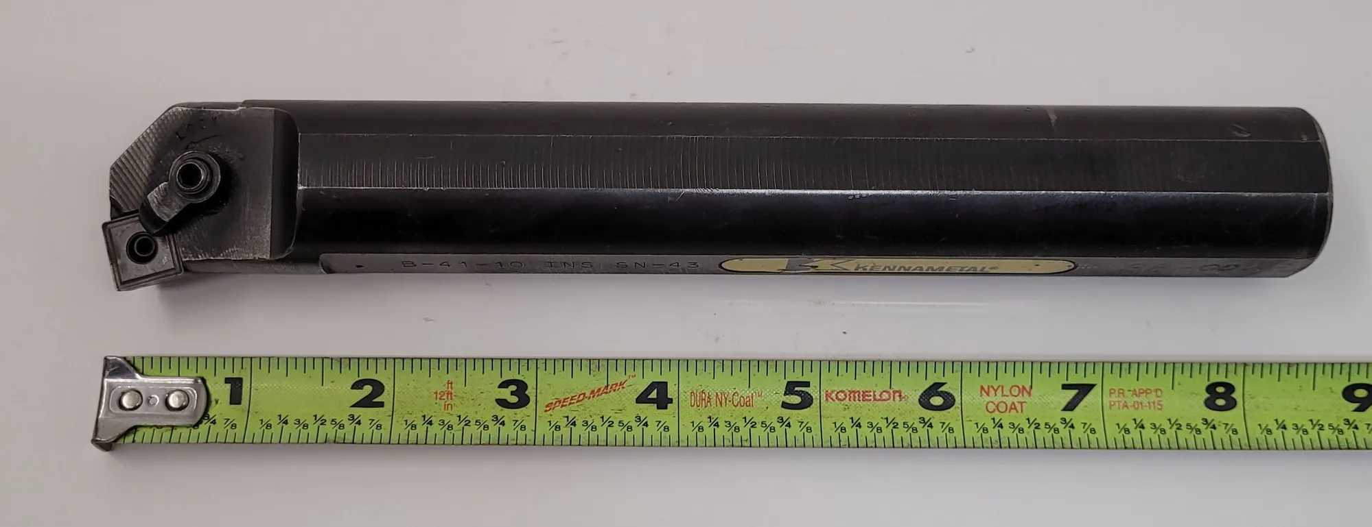 KENNAMETAL BORING BAR B-41-10 (8.5IN OVERALL LENGTH, 1.25” SHANK DIAMETER) - MACHINING TOOLING & PARTS
