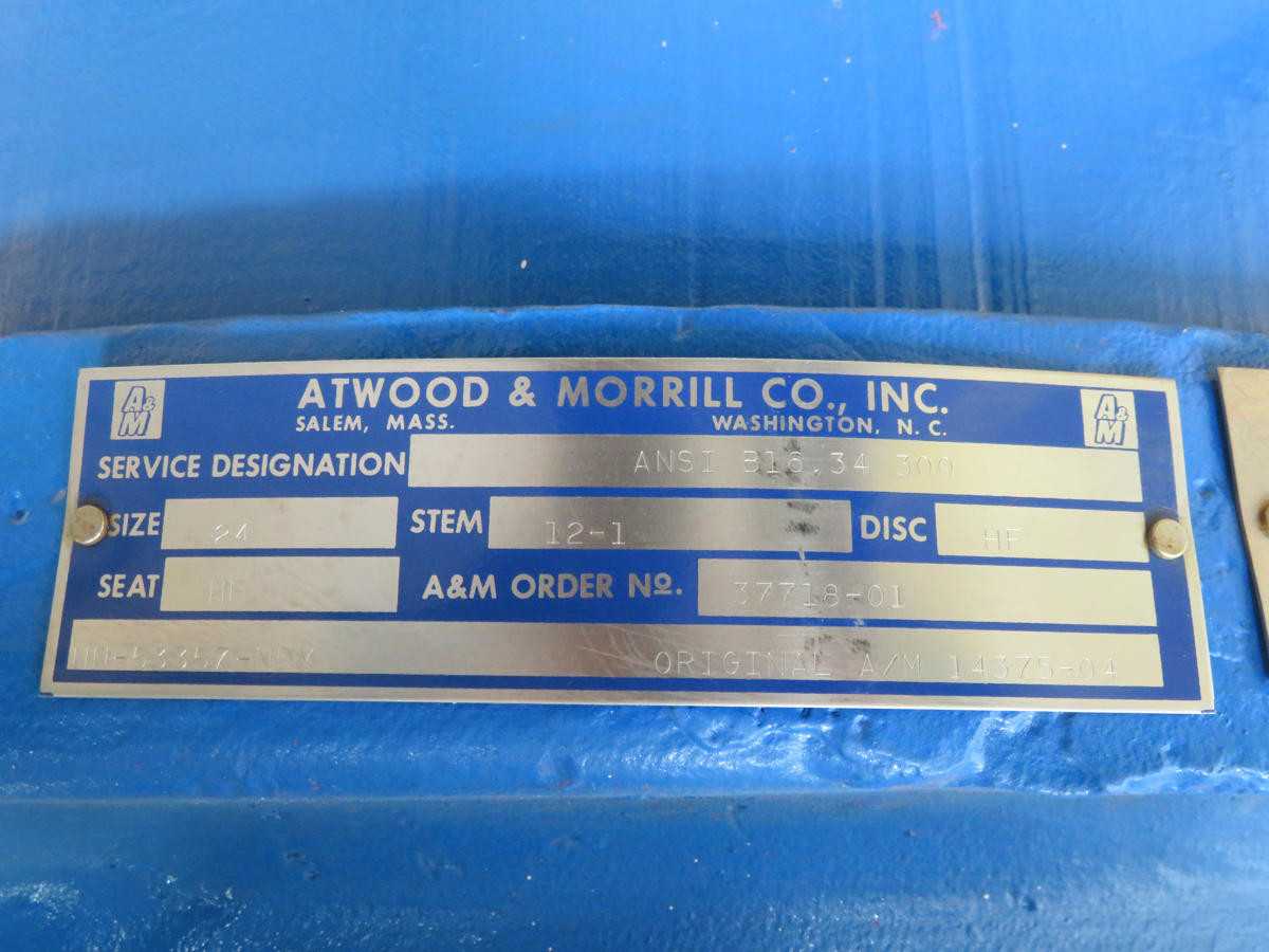 ATWOOD & MORRILL 5044956 CONTROLS FOR VALVES AND FLOW, STEEL MATERIAL, ROTARY VALVE TYPE - VALVES