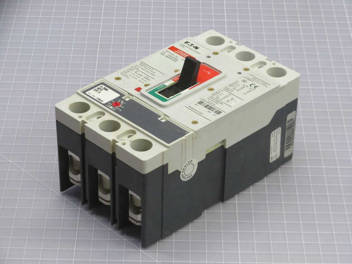 EATON JGS3250FAG CIRCUIT BREAKER, 3-POLE, 250 A, 600 VAC, 85 KAIC IC, THERMAL-MAG TRIP - CIRCUIT BREAKERS