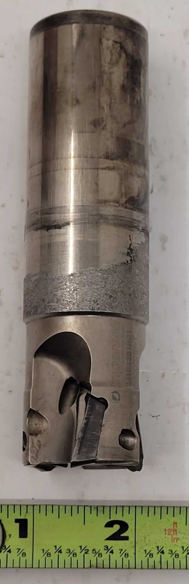 INGERSOLL 12J1E1281R01 INDEXABLE INSERT END MILL, 1.25" CUTTING DIA, 4.50" OAL, 3 FLUTES - MACHINING TOOLING & PARTS