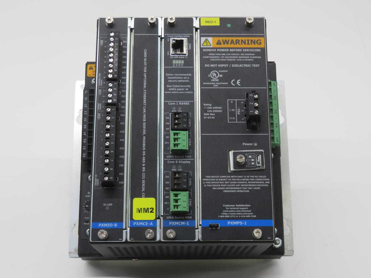 EATON PXM4000 PXM4051A1BA VOLTAGE MONITOR, 0-347V L-N, 600V SYS, 63 HARMONICS, MODBUS RTU - INDUSTRIAL PARTS