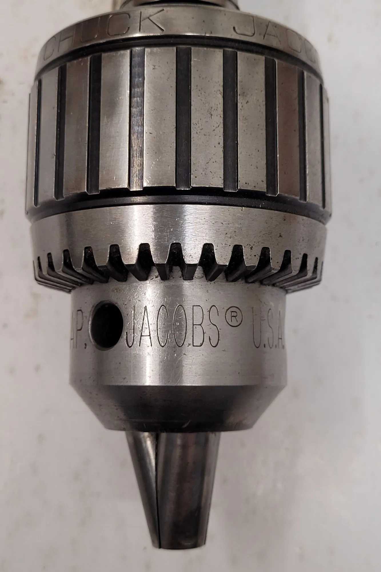 JACOBS 18N BALL BEARING SUPER CHUCK W/ #4MT ARBOR, CAP: 1/8-3/4IN / 3-19MM - MACHINE TOOLING
