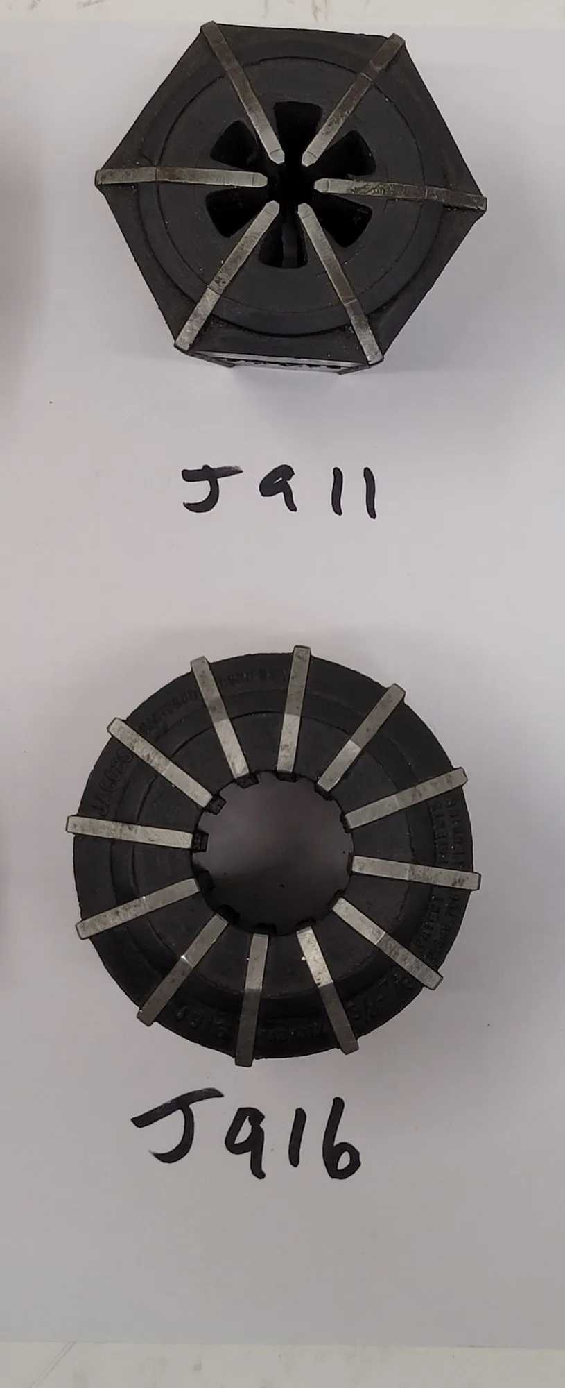 JACOBS RUBBER FLEX COLLETS - SET OF 6 - VARIOUS SIZES (J910, J911, J912, J913, J916, J920) - MACHINE TOOLING