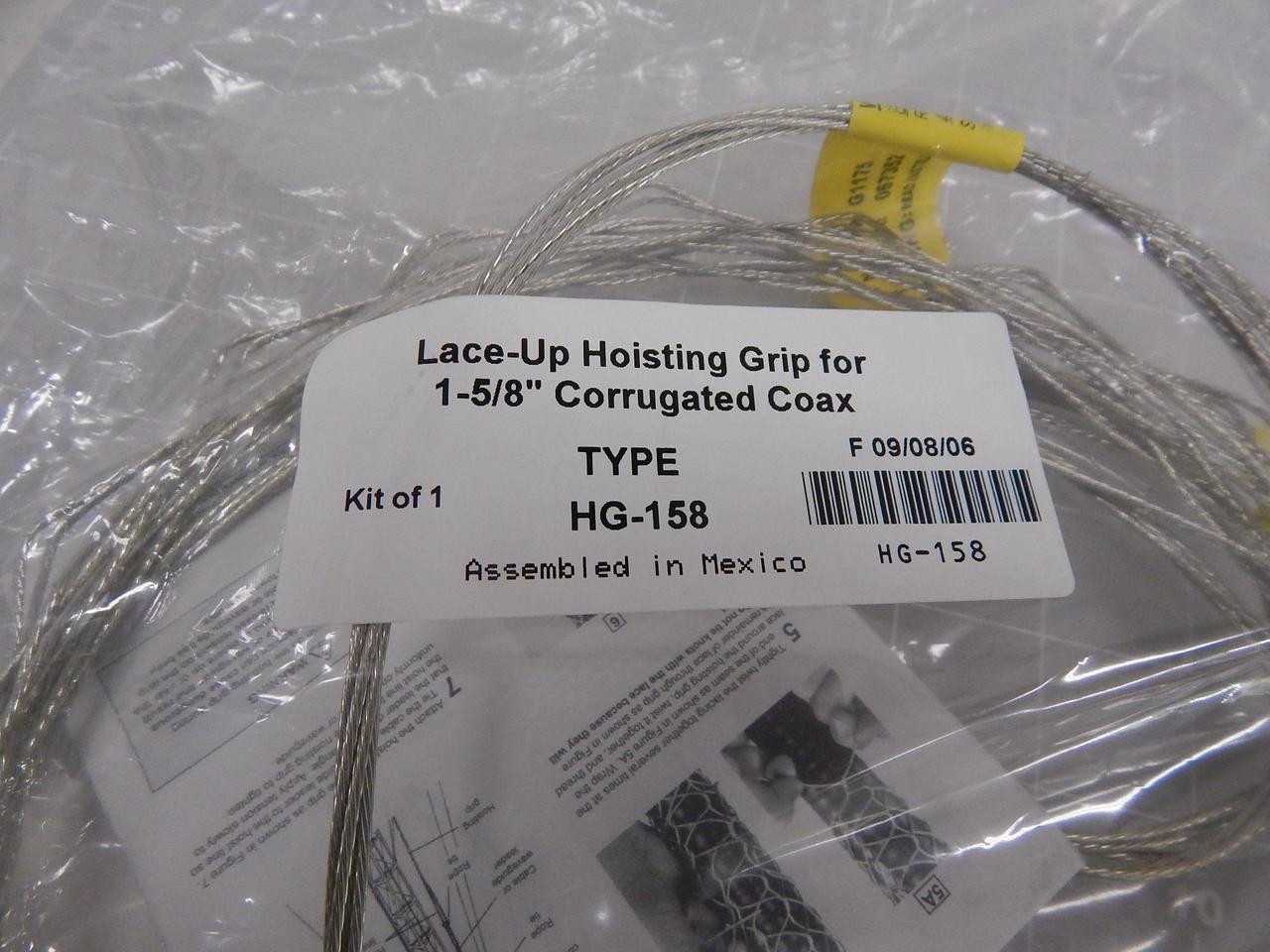 Lot of 285 HG-158 Lace Up Hosting Grip for 1-5/8" Corrugated Coax - GRIPPERS
