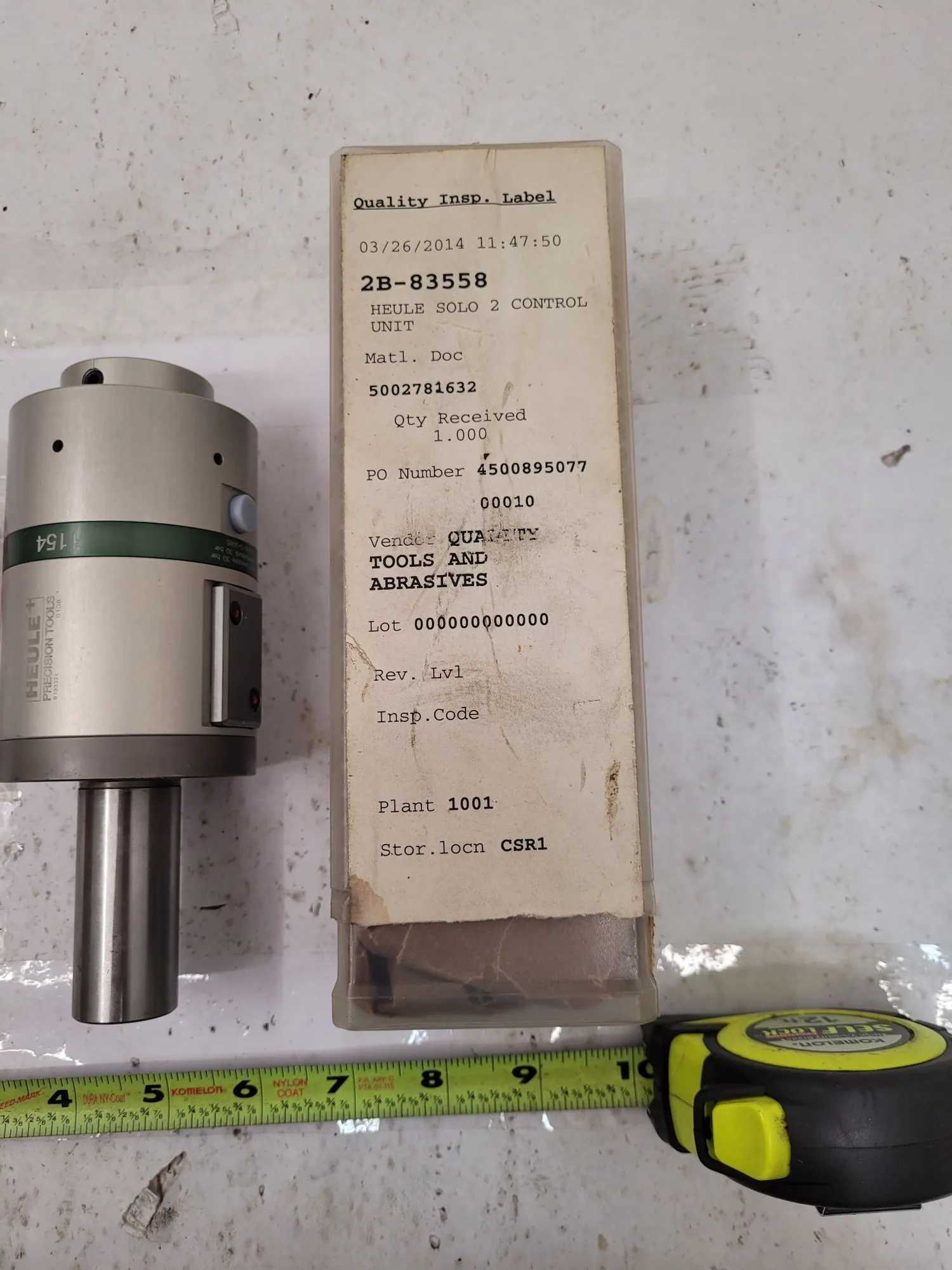 HEULE GH-B-O-0085 SOLO2 CONTROL UNIT - MACHINING TOOLING & PARTS