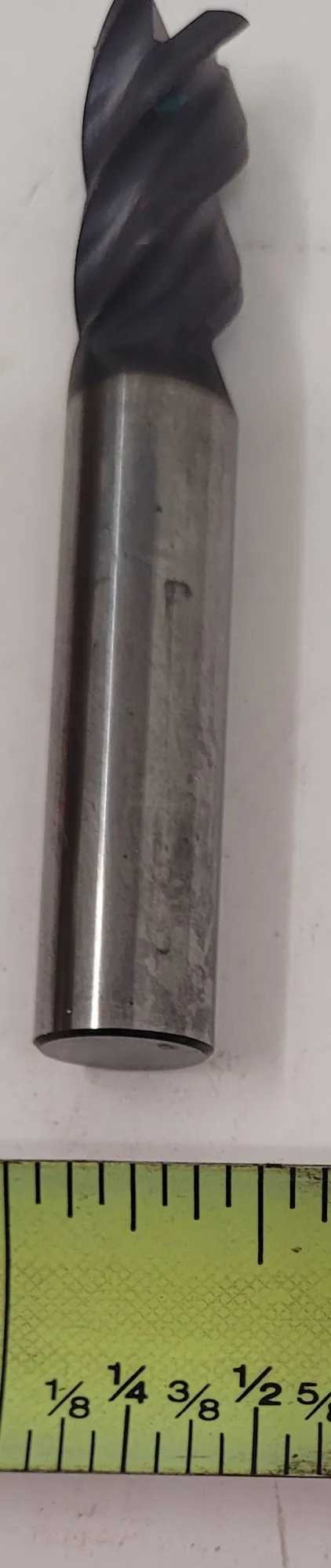 ACCUPRO 4 FLUTE CARBIDE SQUARE END MILL, .375" CUTTER DIAMETER, 2.5" OAL, TICN COATING, 20 PCS - MACHINE TOOLING