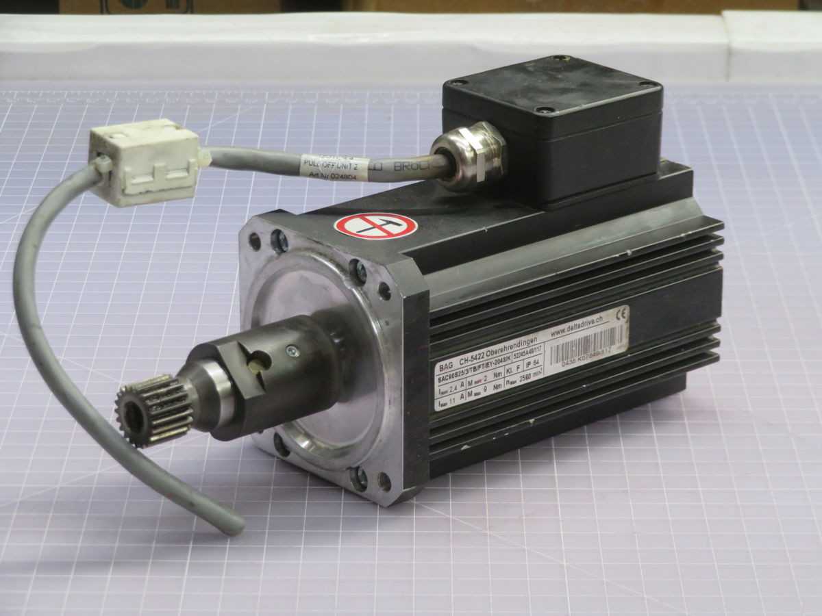 DELTADRIVE SAC90S25/3/TB/FT/EY-2048/K 52245A49/117 AC SERVO MOTOR T263849 - SERVO