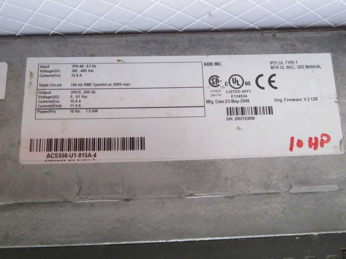 ABB ACS550-U1-015A-4 2082103898 AC Drive - Reliable Performance for Your Needs - AC VFD DRIVES