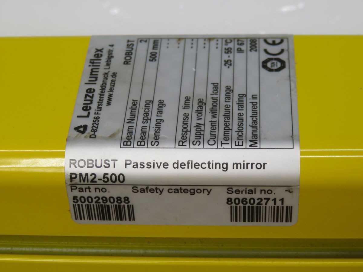 Leuze PM2-500 Deflecting Mirror 50029088 - Precision Optical Solution - SENSORS
