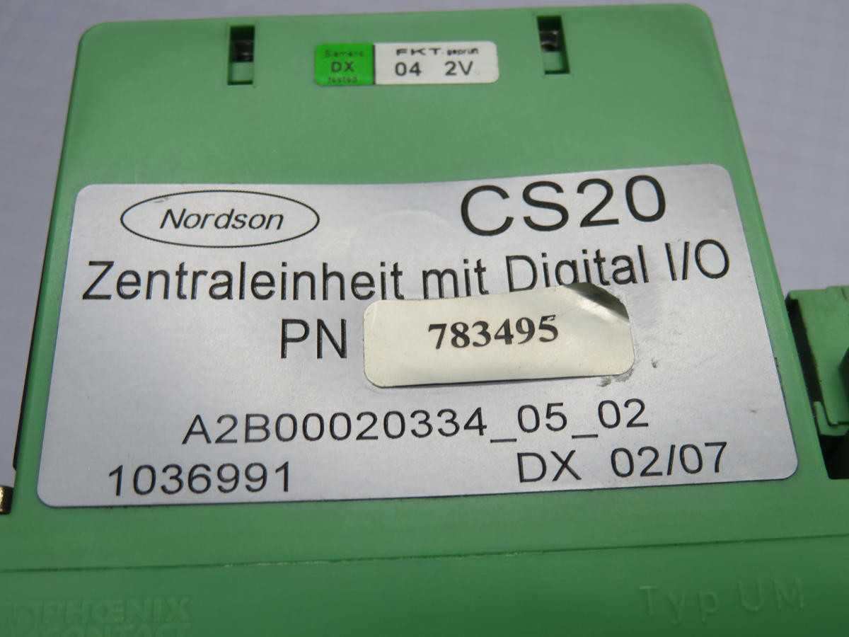 NORDSON 783495 CS20, PLC CPU MODULES - PLC MODULES