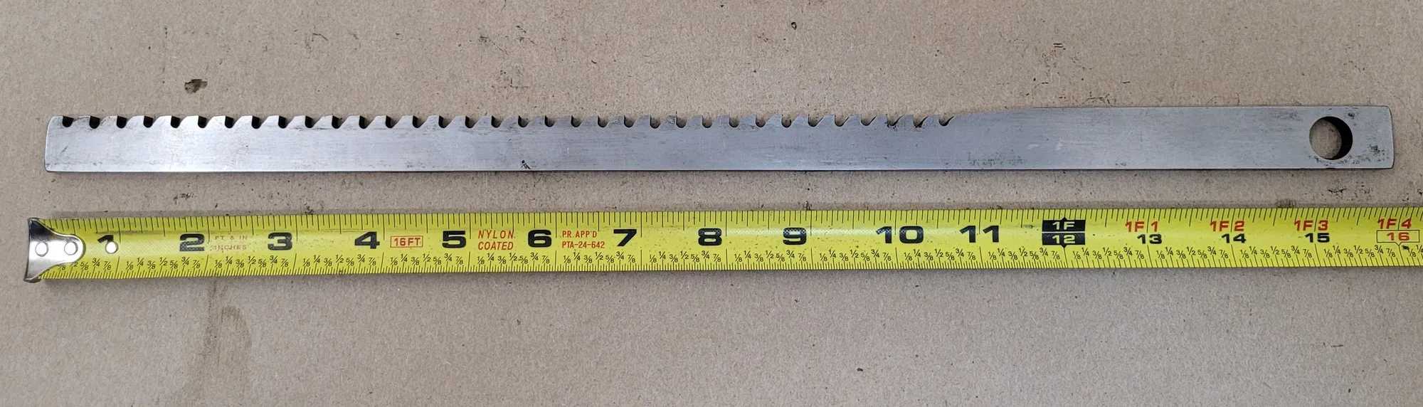 DAVIS KEYSEATER CO. GP – 1/4” BROACH, MODEL 1/2 KEYSEATER, 1/4” WIDTH, 16” OAL - MACHINE TOOLING
