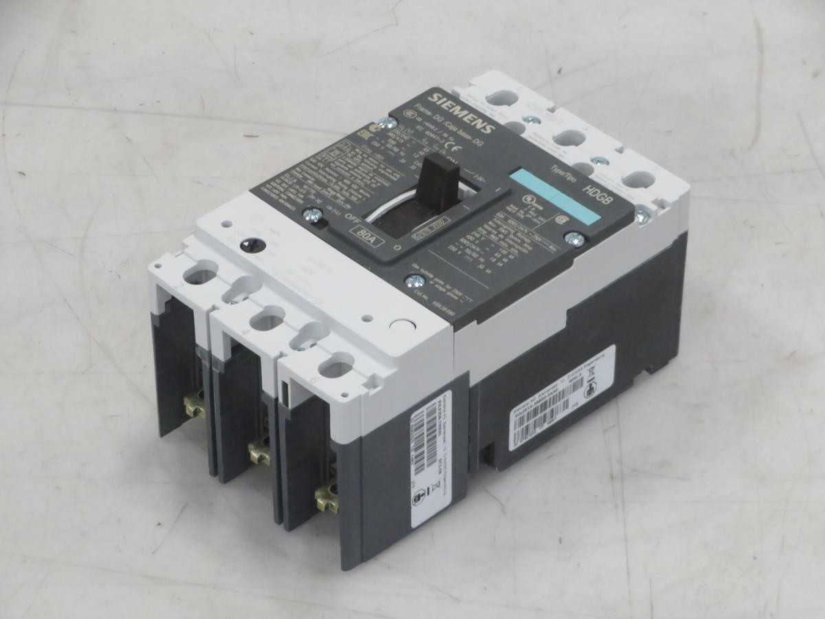 Siemens Hdk3b080 Breaker, 80 A Current, 480 Vac Voltage, 65 Kaic Interrupting Capacity - CIRCUIT BREAKERS