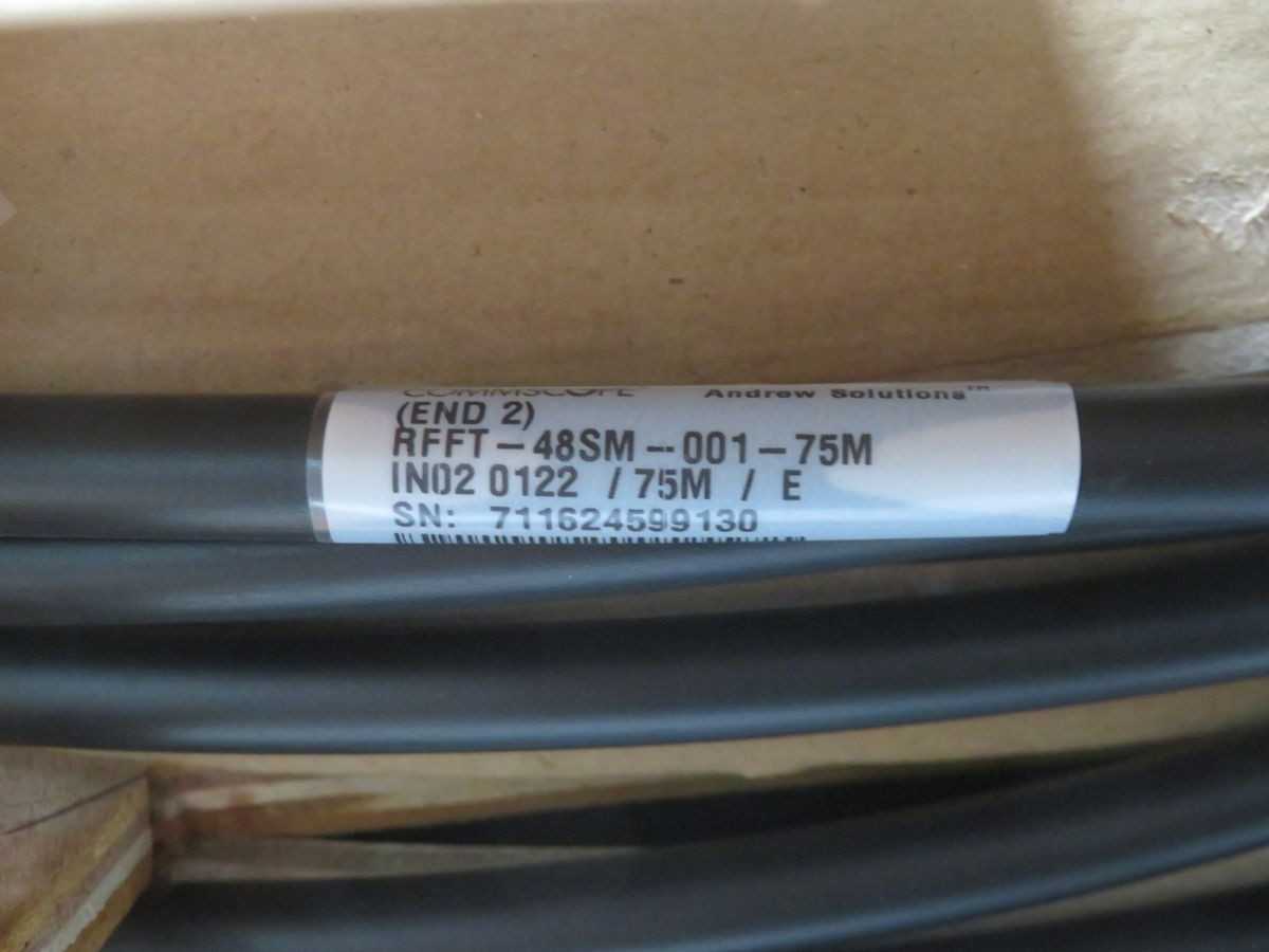 COMMSCOPE RFFT-48SM-001-75M HELIAX FIBERFEED DISCRETE ASSY T265473 - FIBER OPTIC CABLE