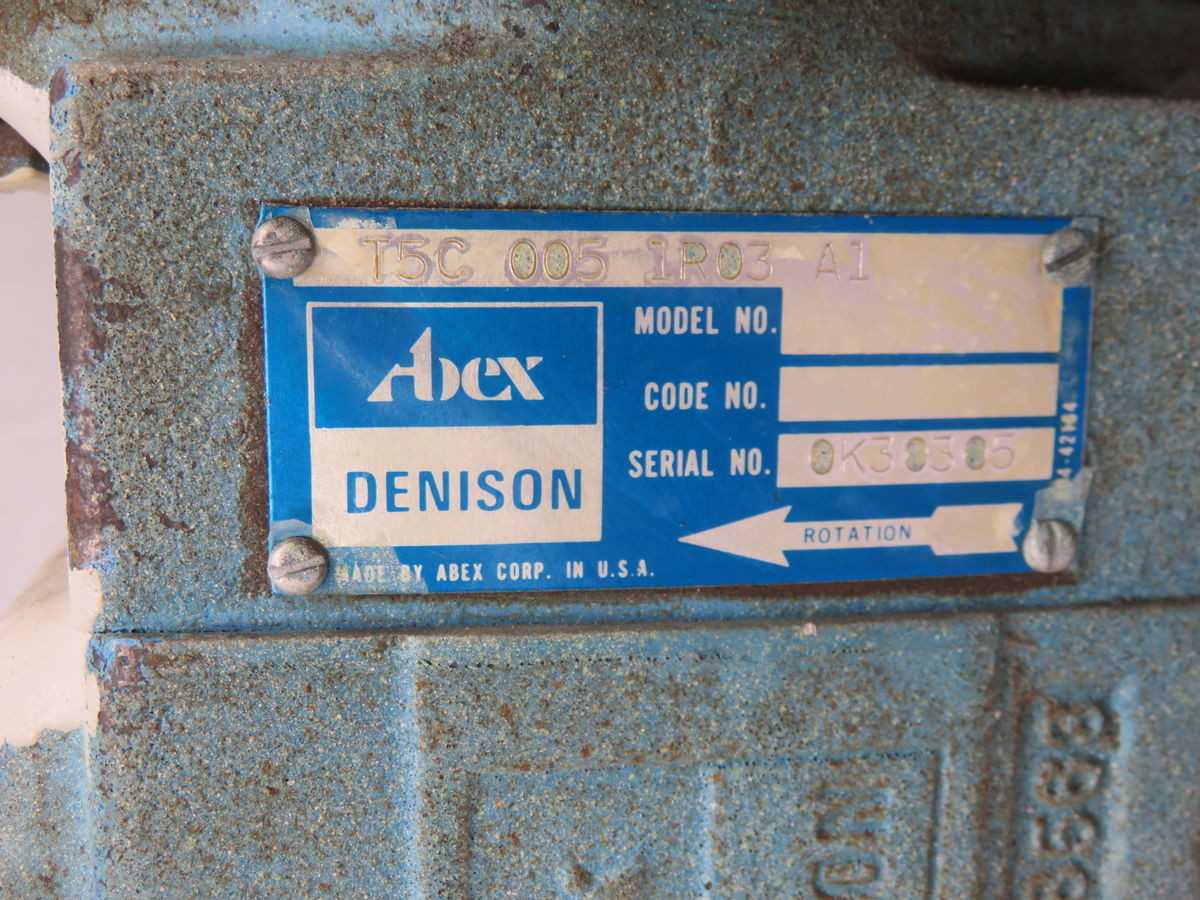 EMERSON 184TC 60-04696-826 MOTOR W HYDRAULIC PUMP 934-48566 T264778 - HYDRAULIC PUMP