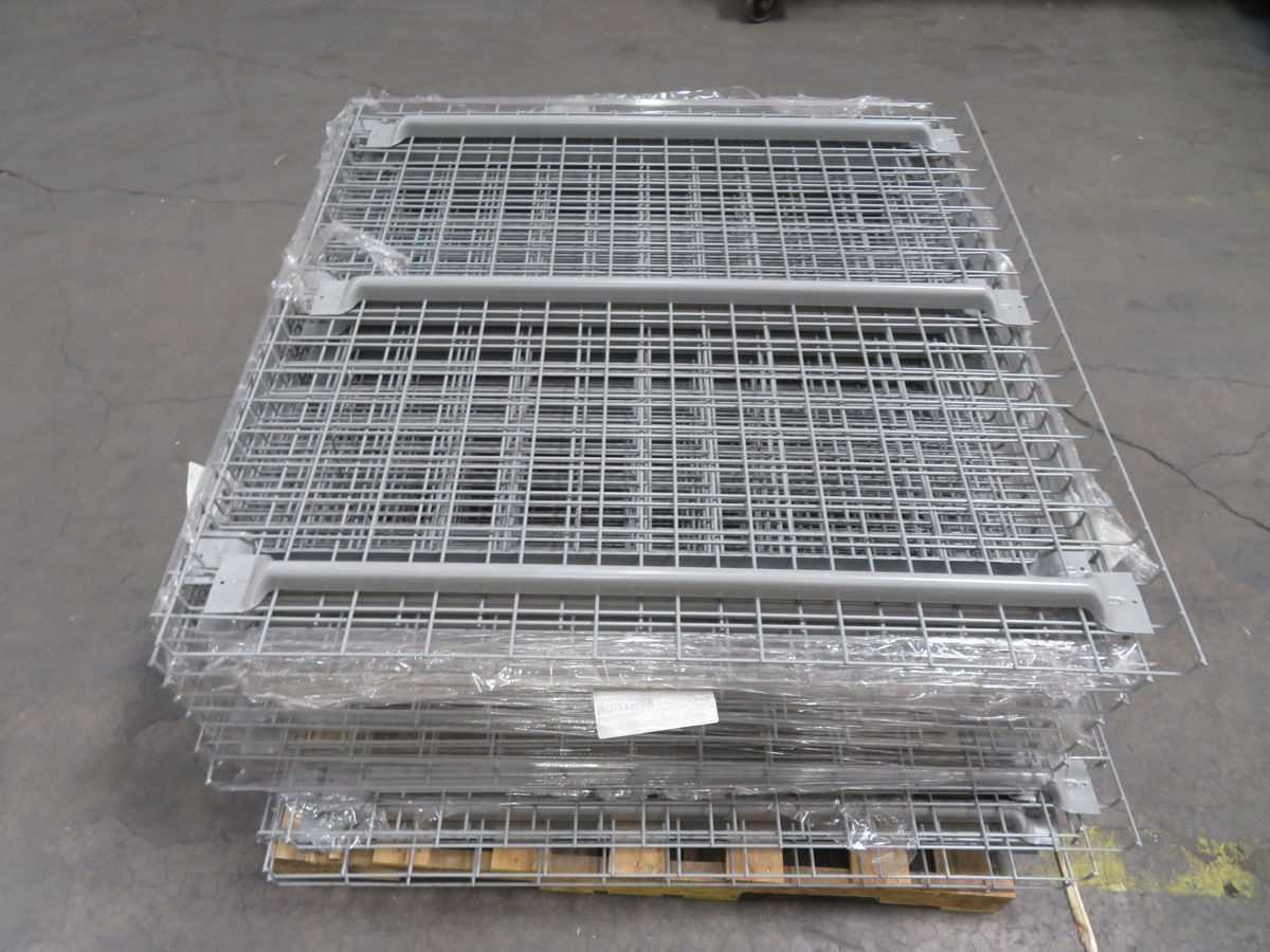 LOT OF 22 NASHVILLE WIRE WD48X50AM PALLET RACK DECKING 50 IN W FOR 48 IN UPRIGHTS - PALLET RACKING
