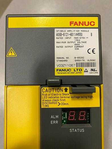 FANUC A06B-6121-H011#H550 ALPHA I SPM-11HVI SPINDLE AMPLIFIER 400V 13.2KW 23A - SERVO DRIVES