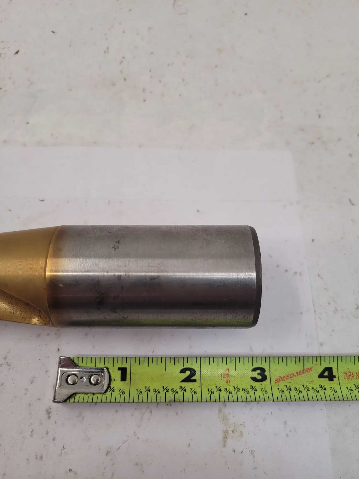 SANDVIK 1-15/64" CARBIDE JOBBER DRILL, 9" OVERALL LENGTH, 2.75" SHANK, 1.5" DIAMETER - MACHINING TOOLING & PARTS