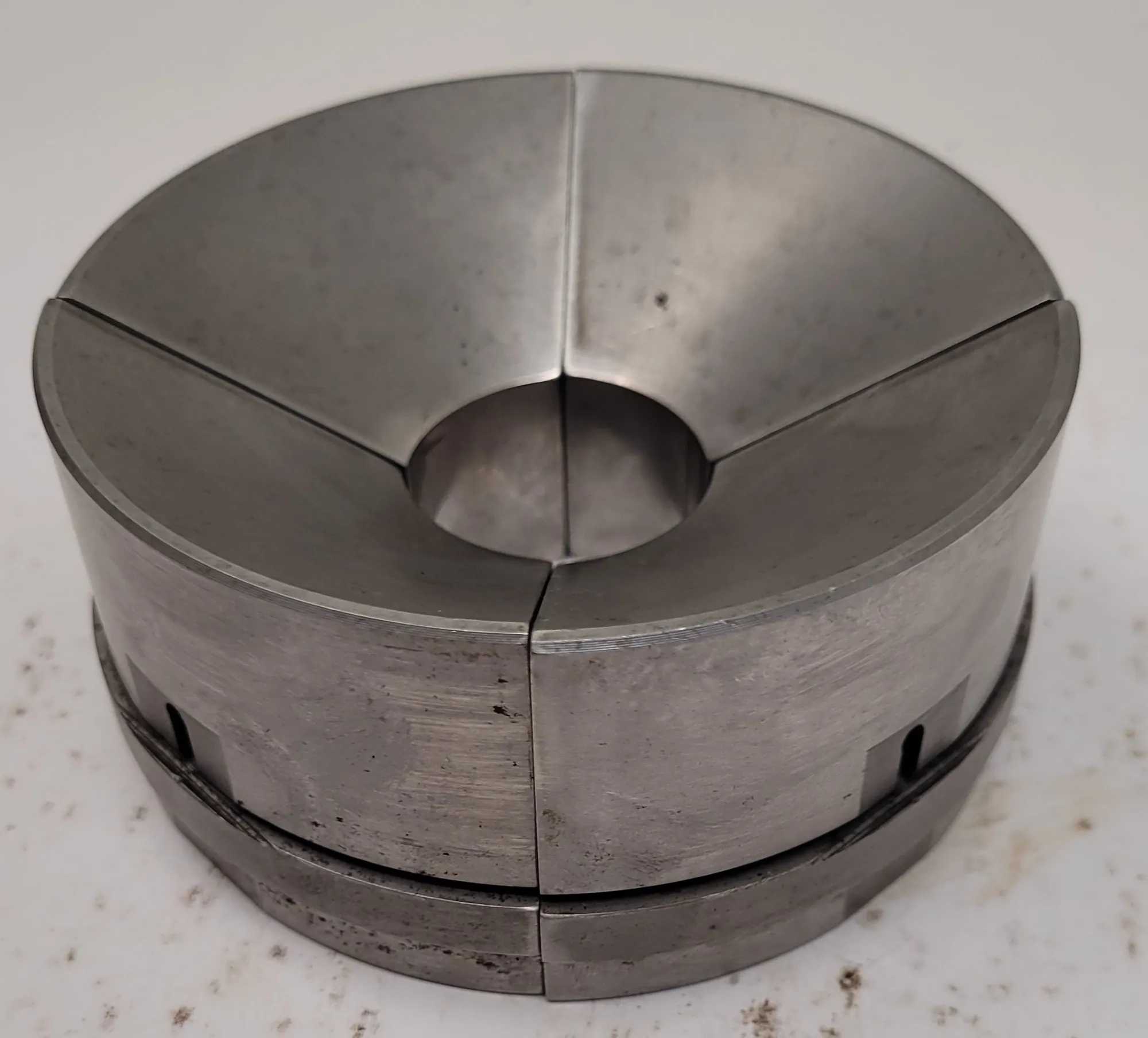 SUPERIOR CINCINNATI COLLET PAD, S-STYLE EMERGENCY, 1 1/2" SIZE, 2” HEIGHT, NON-SERRATED INTERIOR - MACHINING TOOLING & PARTS