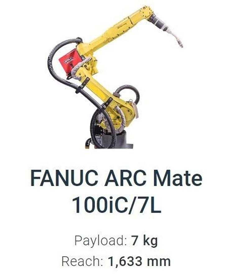 2016 FANUC ARC MATE 100IC/7L ROBOT, 7KG PAYLOAD, 1633MM REACH, ±0.08MM REPEATABILITY - ARTICULATED ROBOTS