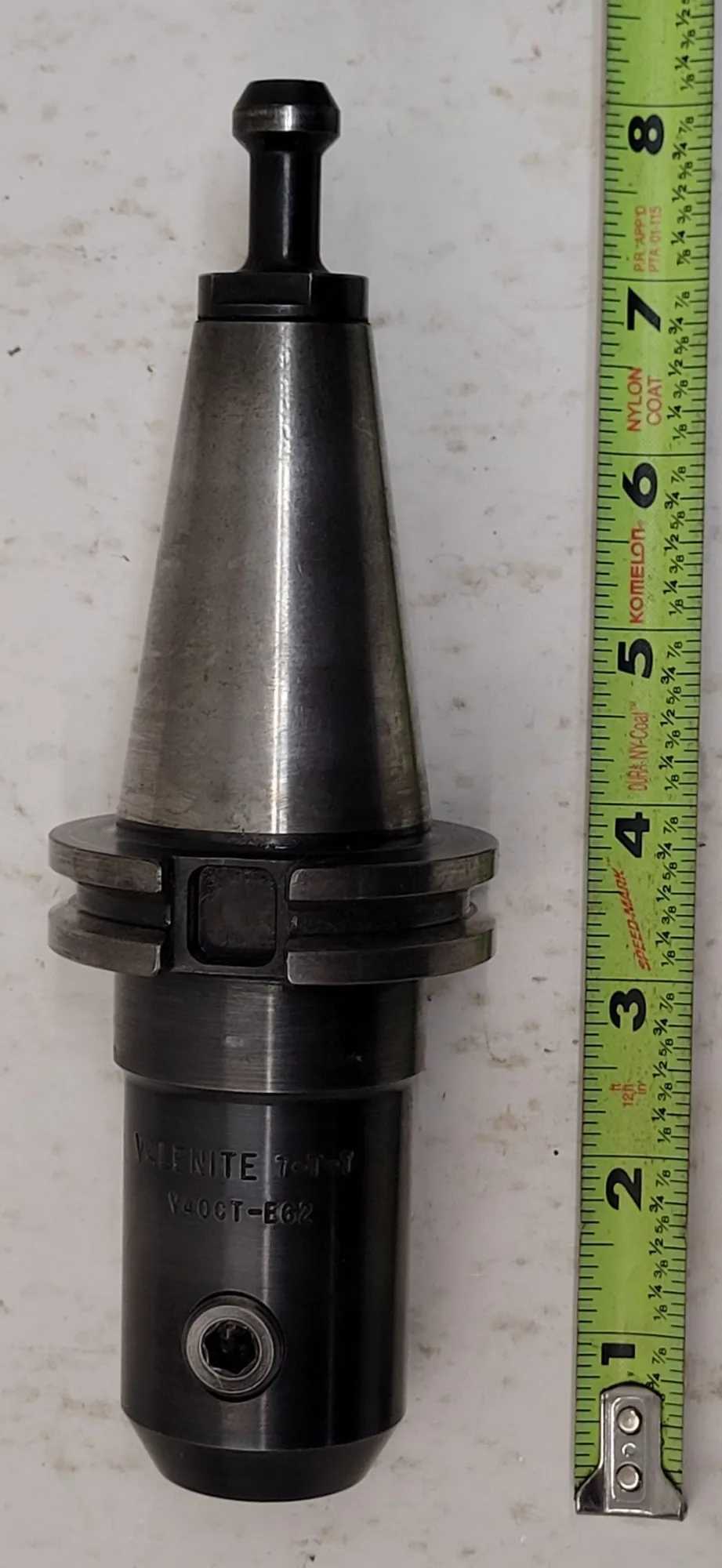 VALENITE V40CT-E62 END MILL HOLDER CAT 40 TAPER, .625” BORE ID, 3.65” PROJECTION - MACHINING TOOLING & PARTS