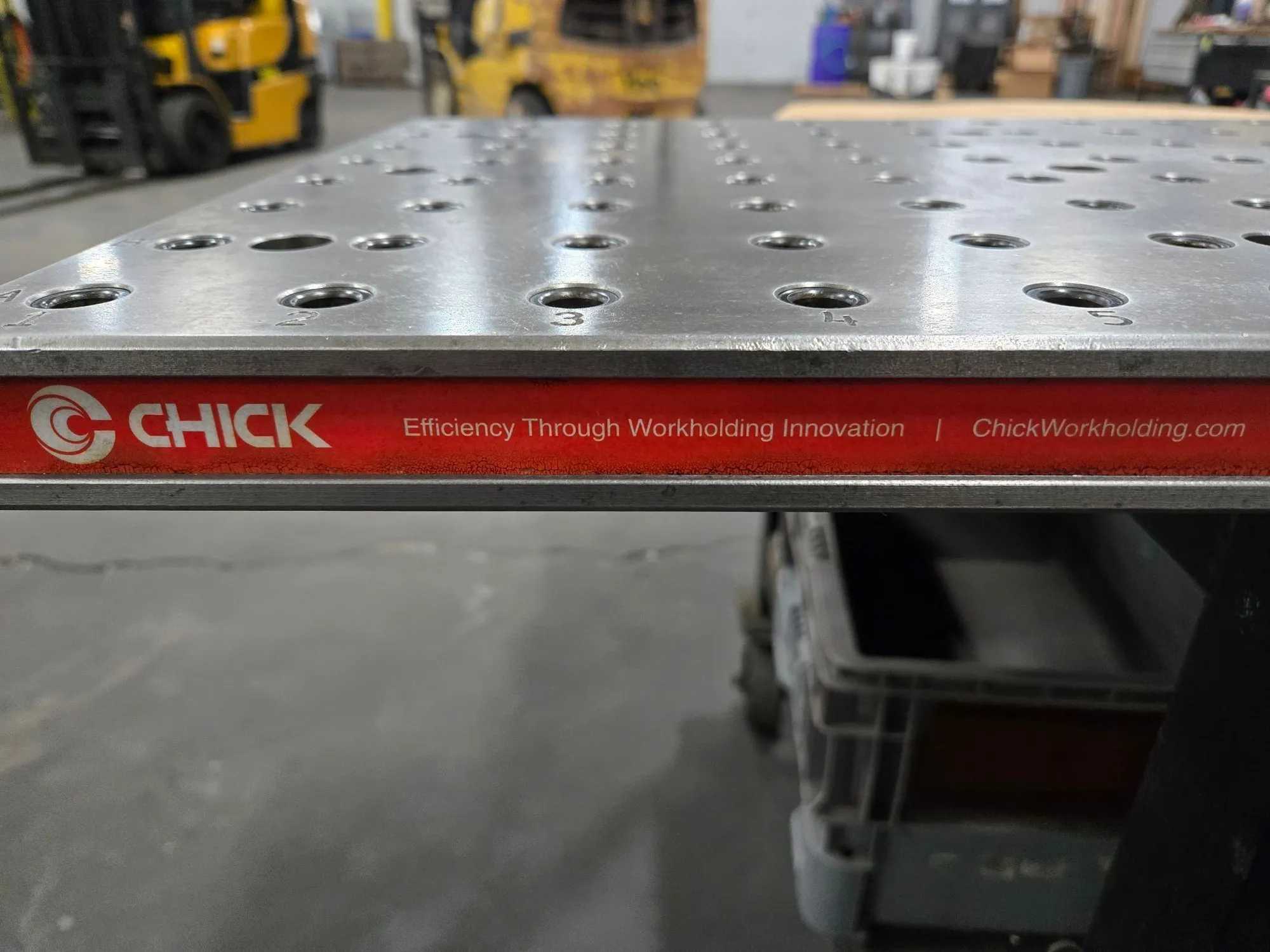 CHICK WORKHOLDING FOUNDATION PLATE, 37.25IN L X 16IN W X 1.4IN H, 203LBS, 12MM BOLT HOLES - MACHINING TOOLING & PARTS