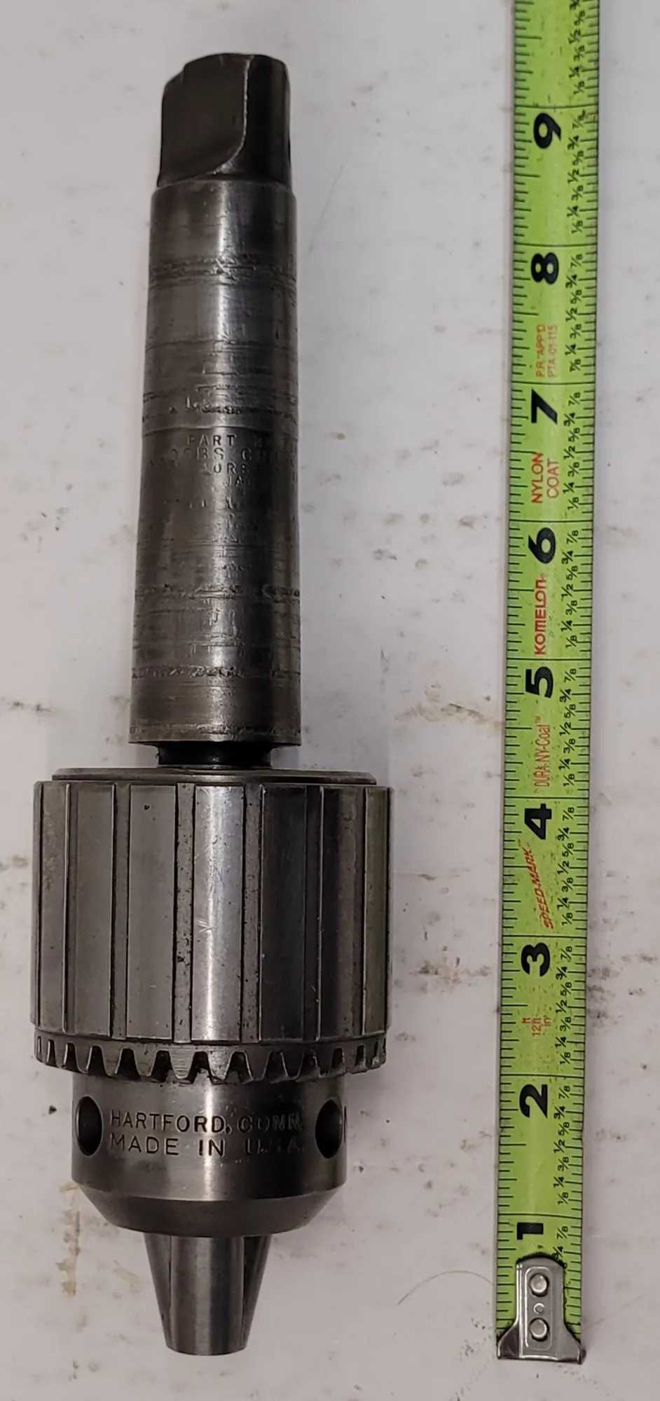 JACOBS NO 36 BALL BEARING CHUCK W/ 4MT ARBOR, 3/16-3/4IN CAPACITY - MACHINING TOOLING & PARTS