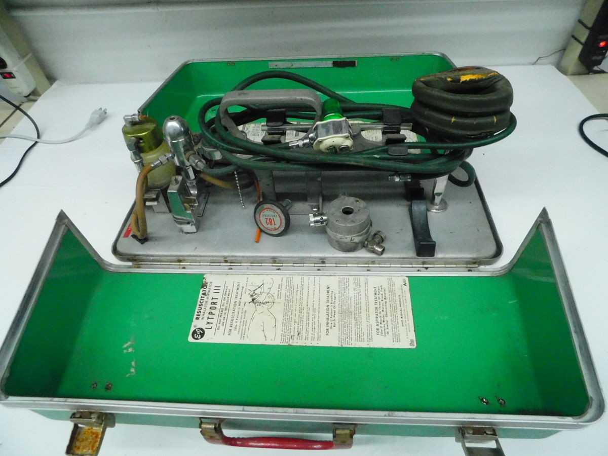 OHIO E&J LYTPORT III, MEDICAL EQUIPMENT, O2 POWERED, RESUSCITATOR, INHALATOR, PORTABLE - MISCELLANEOUS