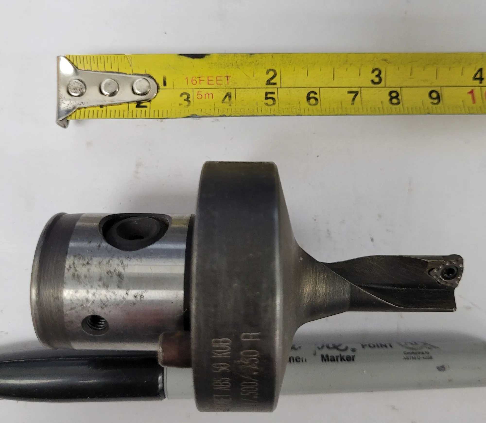 KOMET V3211270 ABS 50 KUB INDEXABLE INSERT DRILL .500" DIA 1.10" SHANK 3.5" OAL - MACHINING TOOLING & PARTS