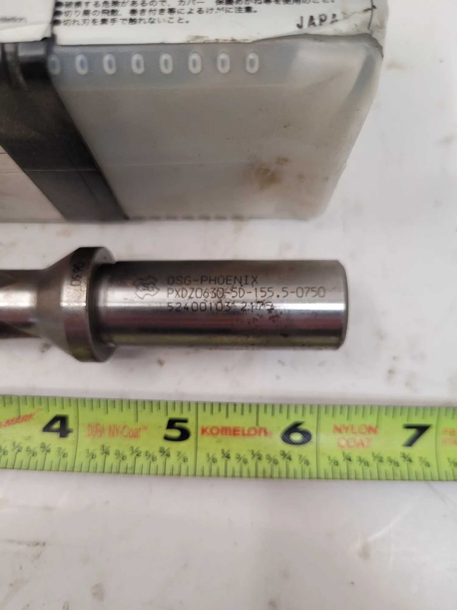 OSG PHOENIX PXDZ INDEXABLE DRILL, 0.63-0.668" DIAMETER, 5:1 L/D RATIO, COOLANT THRU - MACHINING TOOLING & PARTS